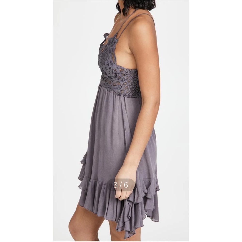 Free People Lavender Lace Chemise Dress - Picture 2 of 16